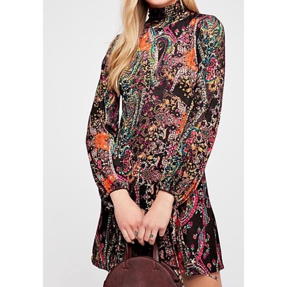 Free People Dresses & Skirts - NEVER WORN Free People Turtleneck Jersey Dress